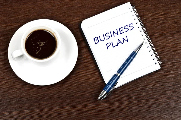 Mensaje del plan de negocio — Foto de Stock