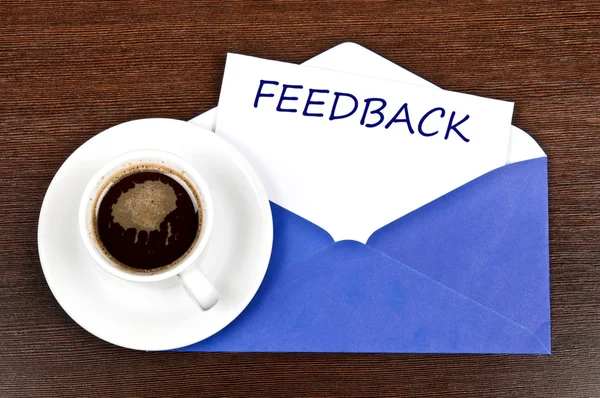 Mensagem de feedback — Fotografia de Stock