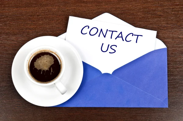 Contact us message — Stock Photo, Image