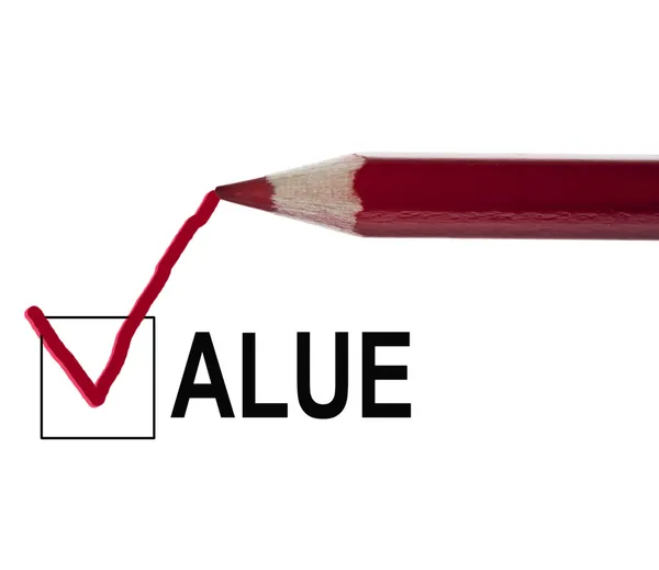 Value message — Stock Photo, Image