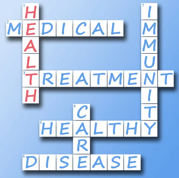 Health on crossword — Stock Photo, Image