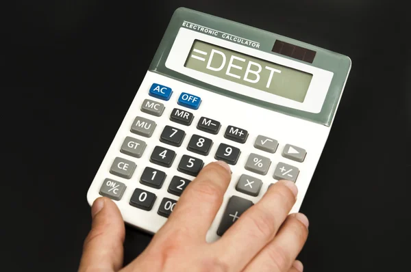 Debt word — Stock Photo, Image