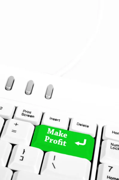 Make profit key — Stock Photo, Image