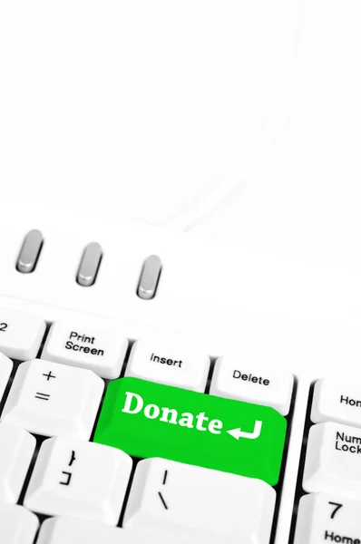 Donate key — Stock Photo, Image