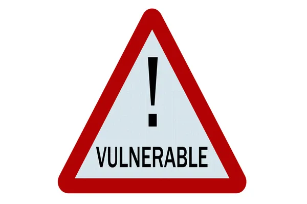 Vulnerable sign — Stock Photo, Image
