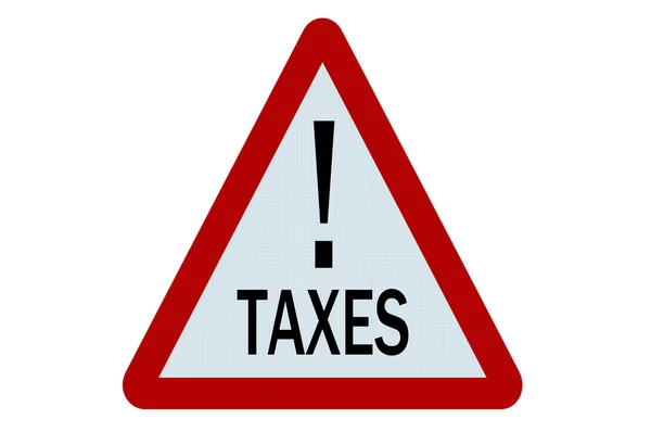 Sinal de impostos — Fotografia de Stock