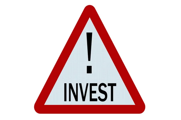 Investitionsschild — Stockfoto