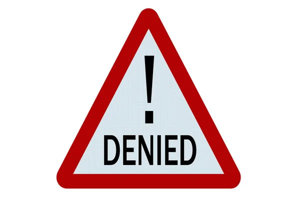 Denied sign — Stock Photo, Image