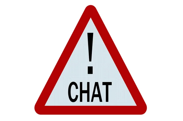 Chat sign — Stock Photo, Image