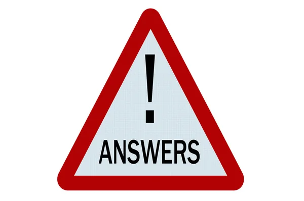 Answers sign — Stock Photo, Image