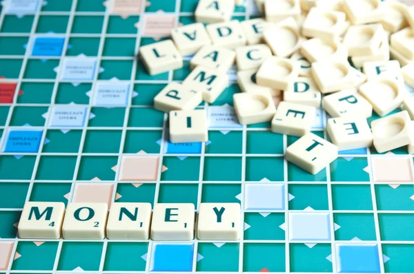 Palavra de dinheiro — Fotografia de Stock