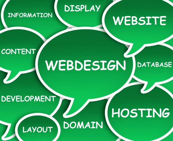 Webdesign cloud — Stock Photo, Image