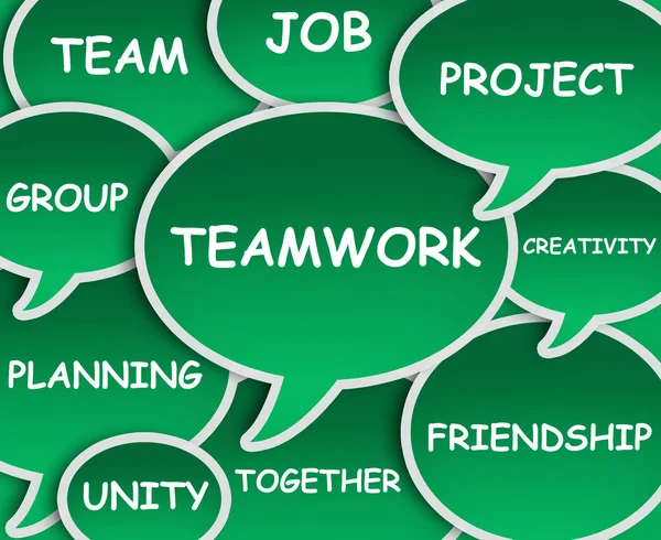 Teamwork cloud — Stock Photo, Image