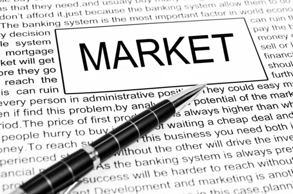 Market word — Stock Photo, Image