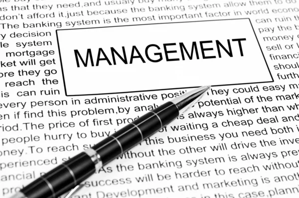 Slovo Management — Stock fotografie
