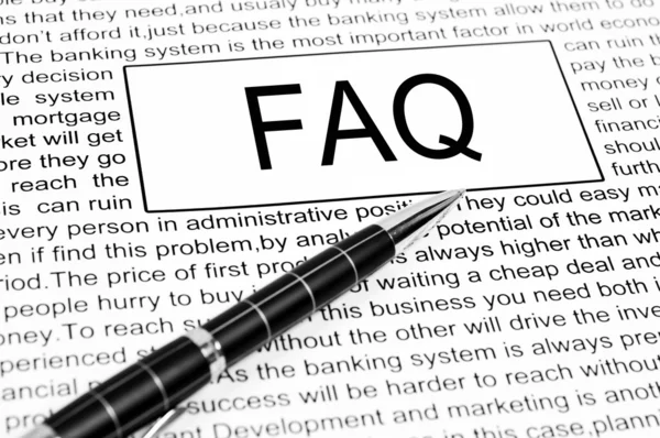 Slovo FAQ — Stock fotografie