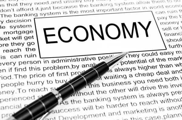 Palabra de economía — Foto de Stock