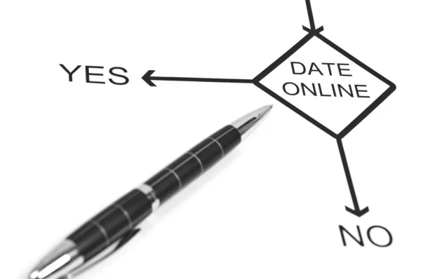 Date Online — Stock Photo, Image
