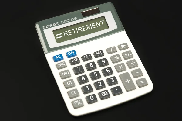 Retirement word — Stock Photo, Image