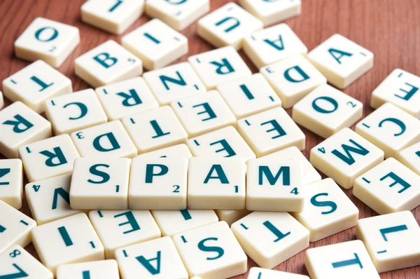 Spam word — Stock Photo, Image