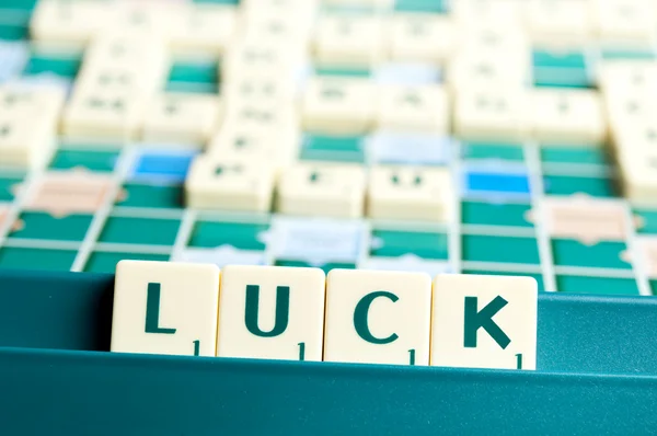 Luck word — Stock Photo, Image
