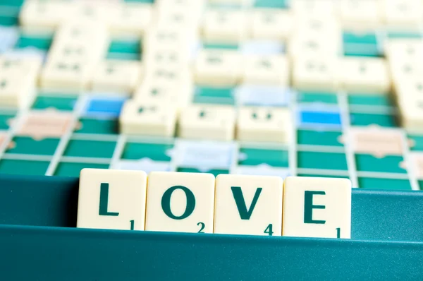 Słowo miłość — Zdjęcie stockowe