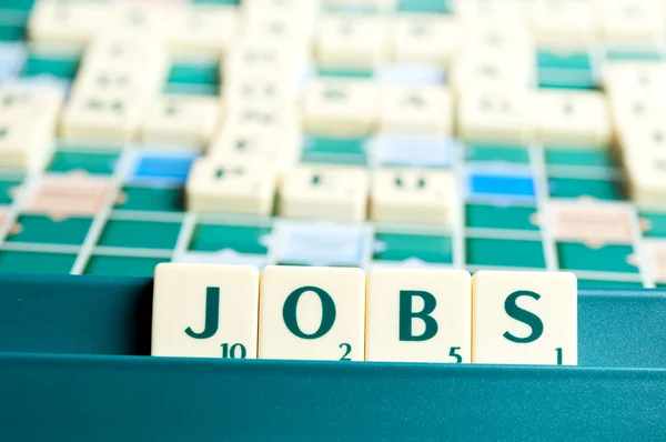 Jobs word — Stock Photo, Image