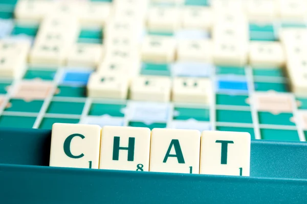 Chat word — Stock Photo, Image