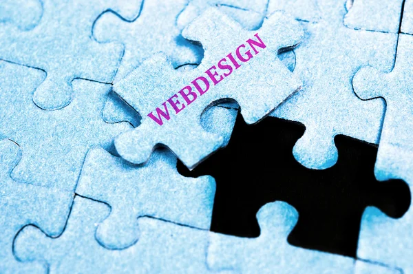 Quebra-cabeça Webdesign — Fotografia de Stock