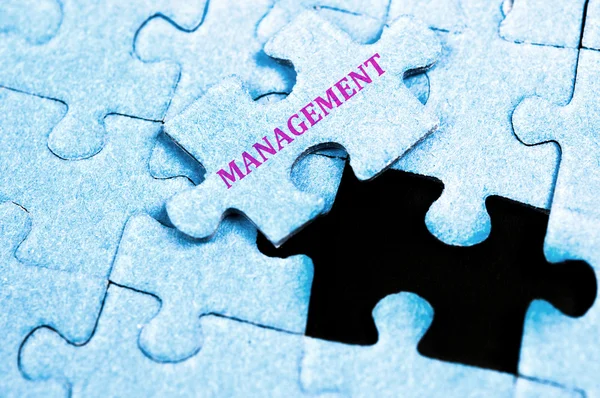 Management-Puzzle — Stockfoto