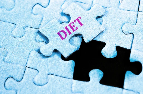 Diet puzzle — Stock Photo, Image
