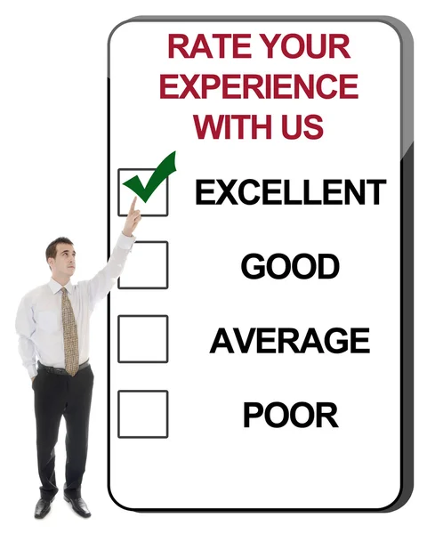 Califica tu experiencia con nosotros — Foto de Stock