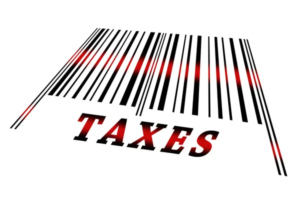 Impuestos sobre el código de barras —  Fotos de Stock