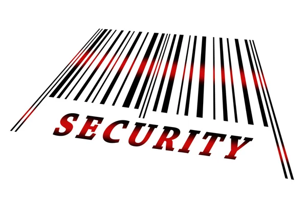 stock image Security on barcode