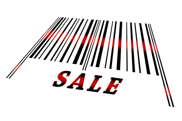 Sale on barcode — Stock Photo, Image