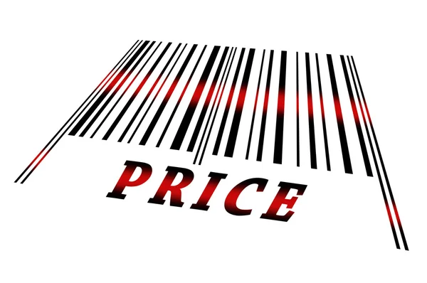 Price on barcode — Stock Photo, Image
