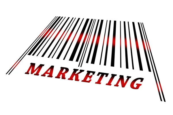 Marketing op barcode — Stockfoto