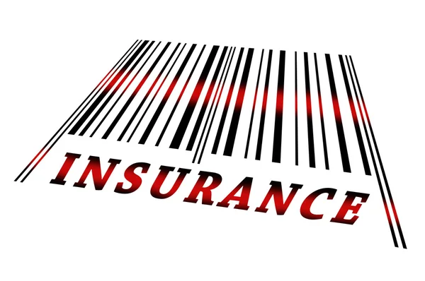 Insurance on barcode — Stock Photo, Image