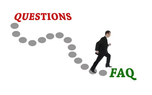 Road to FAQ — Stock Photo, Image