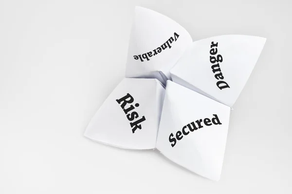 Security status on fortune teller — Stock Photo, Image