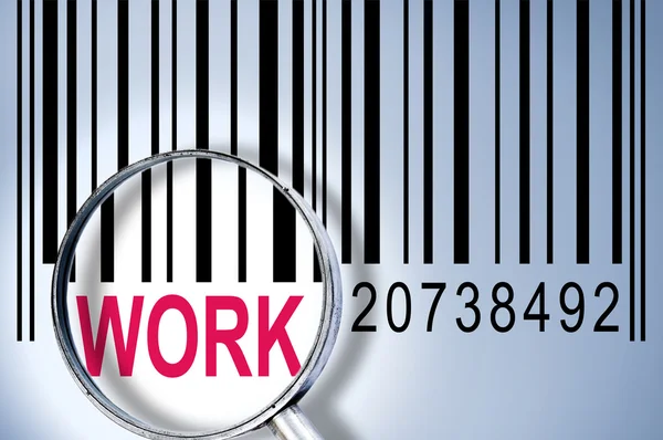 Work on barcode — Stock Photo, Image