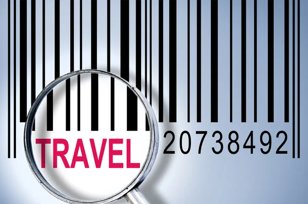 Reisen mit Barcode — Stockfoto