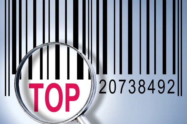 Top on barcode — Stock Photo, Image