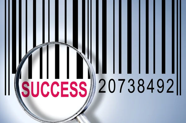 stock image Success on barcode