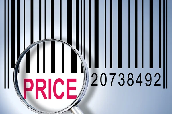 Preço no código de barras — Fotografia de Stock