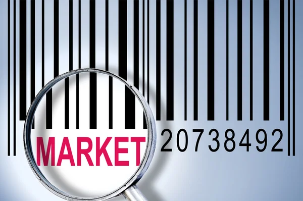 Mercado do código de barras — Fotografia de Stock