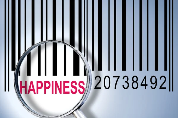 Geluk op barcode — Stockfoto