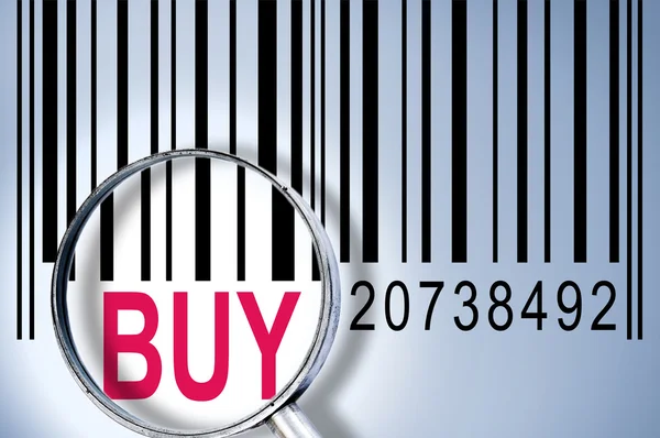 Buy on barcode — Stock Photo, Image