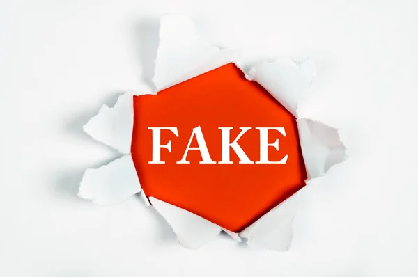 Fake under paper — Stock Photo, Image