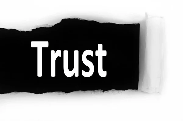 Trust under paper — Stock Photo, Image